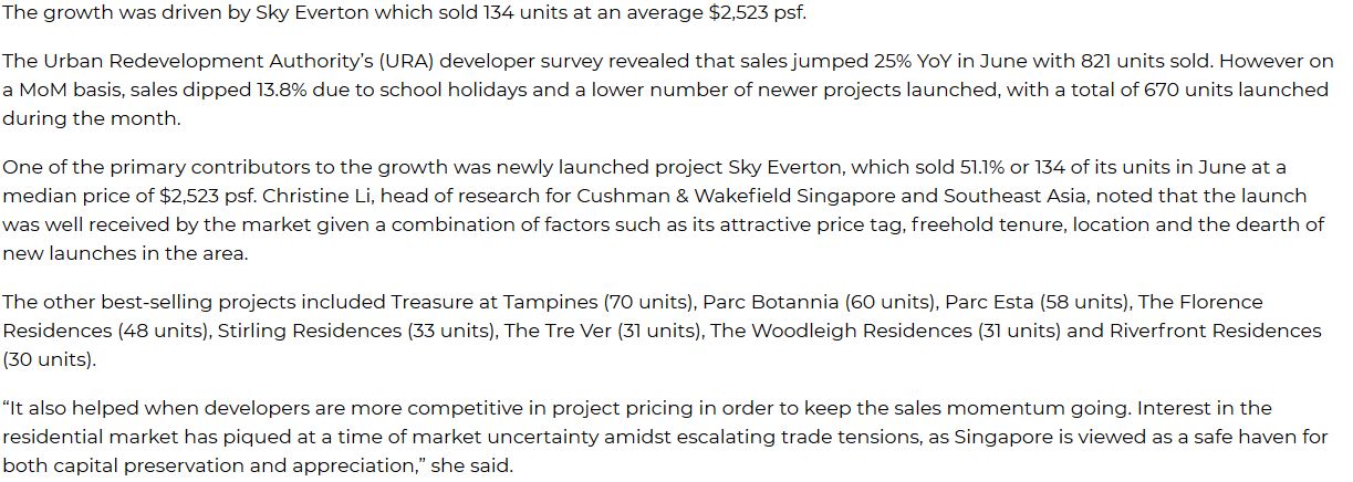 one-pearl-bank-press-singapore-develoer-sales-in-june-up-25percent-to-821-units